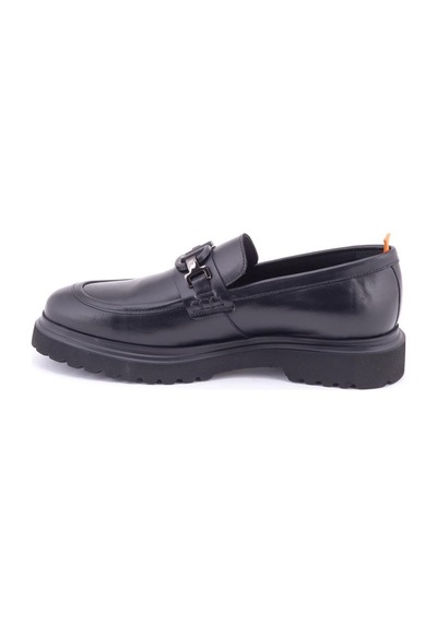 Marcomen19578 Erkek Hakiki Deri Loafer Ayakkabı Siyah