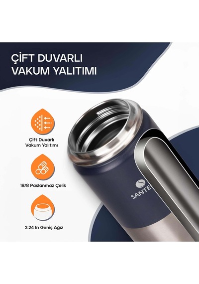 Santeco Ktwo Sporcu Termosu 500 Ml-lacivert Mavi