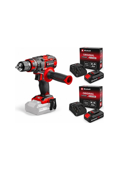 Einhell Tp- Cd 18/80 Li I Bl Akülü Solo Darbeli Matkap + 2 X 2.5 Ah Starter Kit Akü Ve Şarj Cihazı