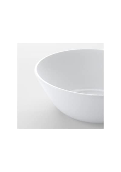 Çorba Kasesi, 15 Cm, 6 Adet Set, Beyaz, Temperli Opal Cam Çok Renkli