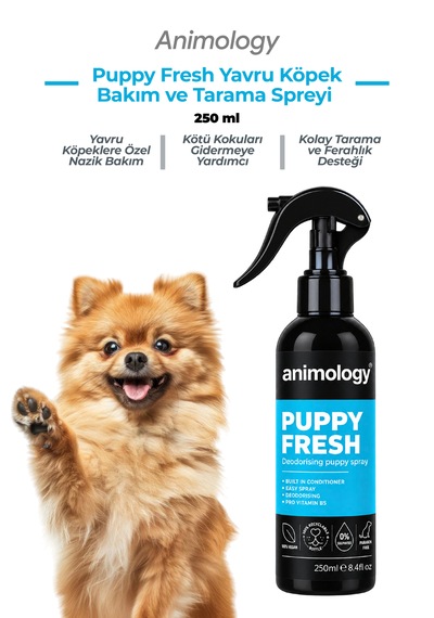 Animology Puppy Fresh Kötü Koku Giderici Yavru Köpek Bakım Spreyi 250 Ml