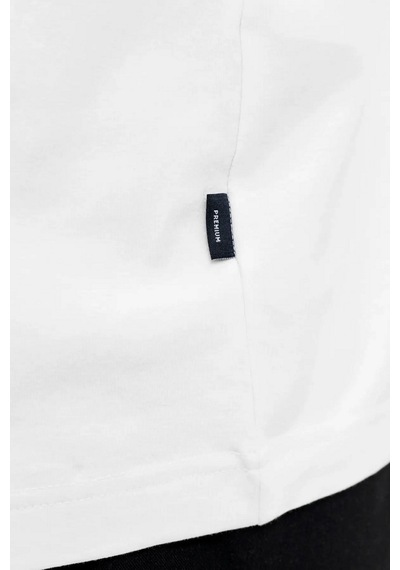 Jack & Jones Erkek T Shirt 12292383 Beyaz Beyaz