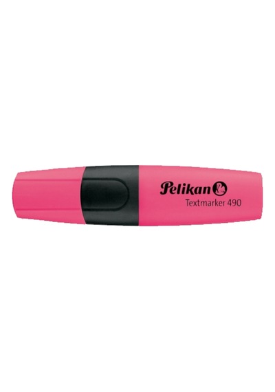 Fosforlu Kalem Pembe 490 10 Adet Siyah