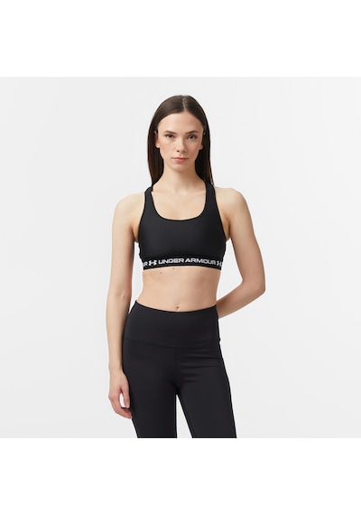 Under Armour Crossback Mid Kadın Siyah Antrenman Bra 1361034
