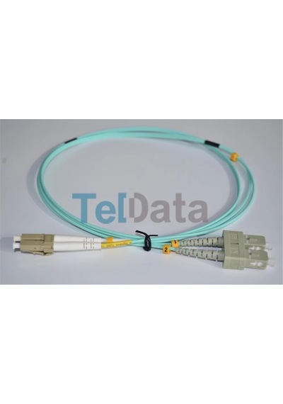 Teldata Tld-sclcom31 Sc-upc-lc-upc Mm Dx Om3 1 Metre Fıber Optık Patchcord