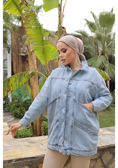 Kadın Oversize Jean Ceket S-m-l-xl 0139kdn 001