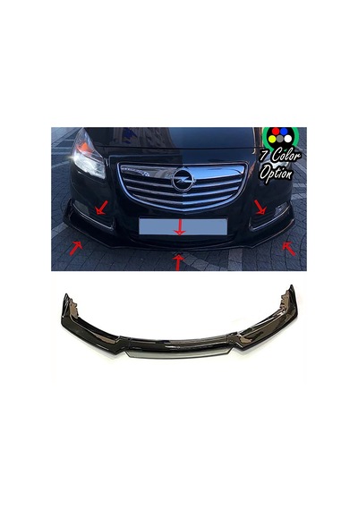 Opel İnsignia Gri Renkli Ön Lip 4 Prç P.siyah Abs 2010 - 2016
