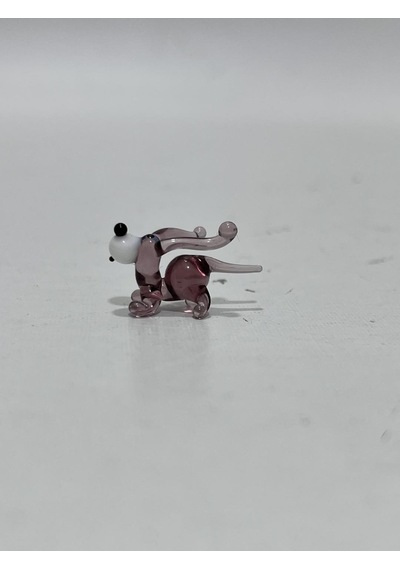 El Yapımı Mini Murano Cam Köpek Biblo A173-01