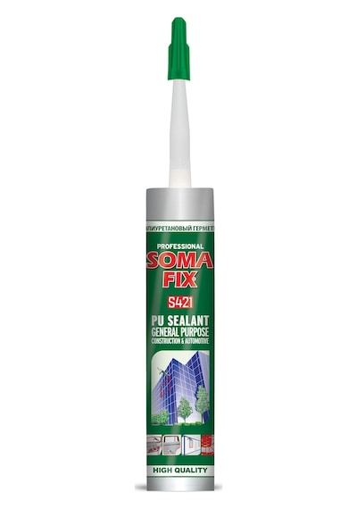 280 Ml Siyah Somafix Poliüretan Mastik Dış Cephe Mastiği Pu Siyah