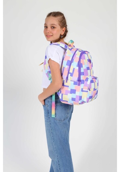 Kaukko Rainbow Sırt Çantası Square Puple K1753 Mor