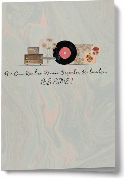 Asla Pes Etme Mini Defter Çok Renkli