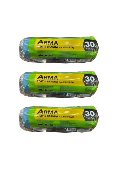 Arma Naylon Tadilat Boya Koruyucu Örtü Poşet Kalın Pratik Branda - 4x7.5 Metre - 30 M2-3 Paket