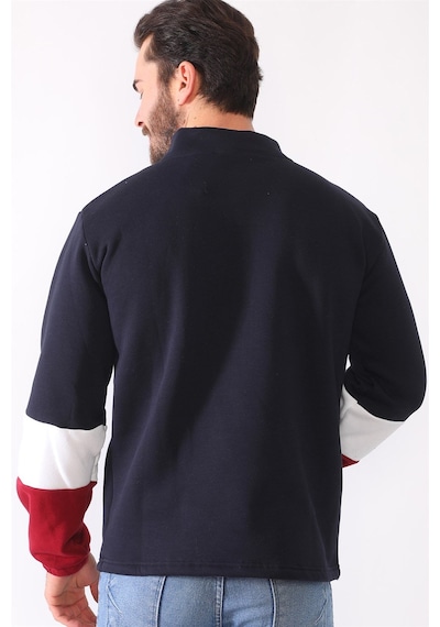 1041 Dewberry Erkek Sweatshırt-lacivert Lacivert