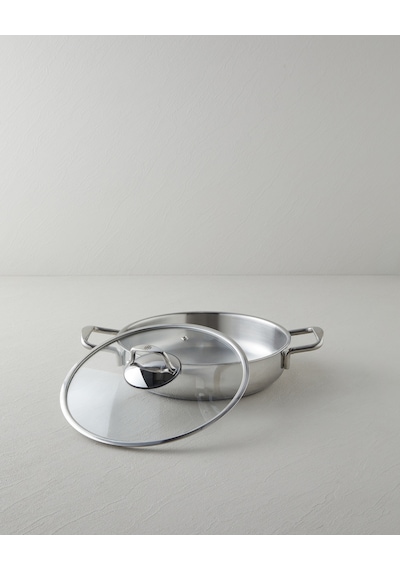 English Home Glow Çelik Sığ Tencere 26x6 Cm Silver Silver