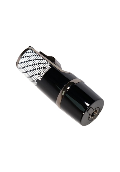 Cohiba 3 Torch Pürmüz Siyah-beyaz Desenli Metal Puro Çakmağı - Tr9245