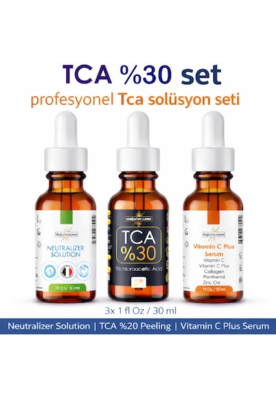Tca Peeling %30 Serum Üçlü Set 90 Ml
