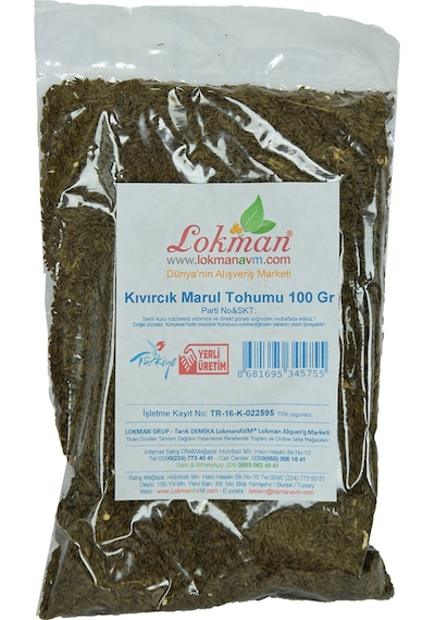Lokman Avm Marul Tohumu Doğal Kıvırcık 100 G