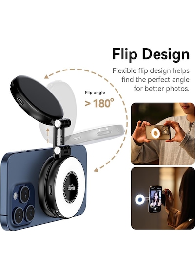 Ulanzi LM19 Magsafe Led Selfie Halka Işık Beyaz