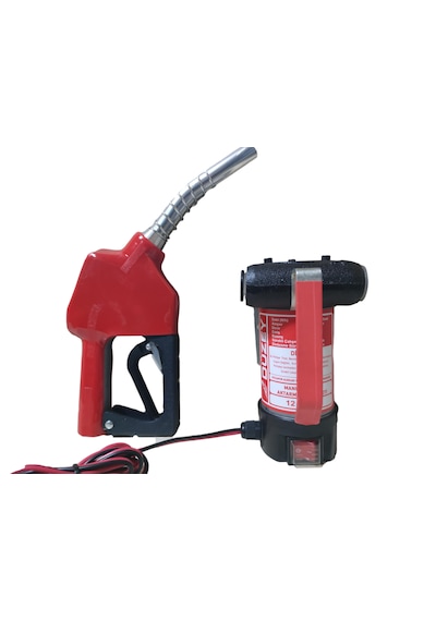 12 Volt Mazot Aktarma Pompası & Otomatik Akaryakıt Tabancası Seti