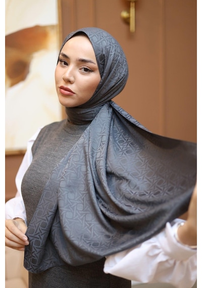 Silk Home Deluxe Şal - Antrasit - Antrasit