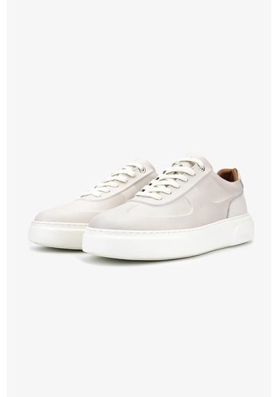 Valmenti Erkek Hakiki Deri Kırık Beyaz Sneakers & Spor Ayakkabı 04 4601 Erk Ayk Y26 Off Whıte