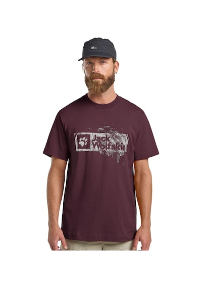 Jack Wolfskin Jack Wolfskın Brand T M Erkek Wood Amaranth T-shırt A64116-t0370 Bordo Jack Wolfskin Jack Wolfskın Brand T M Erkek Wood Amaranth T-shırt A64116-t0370 Bordo