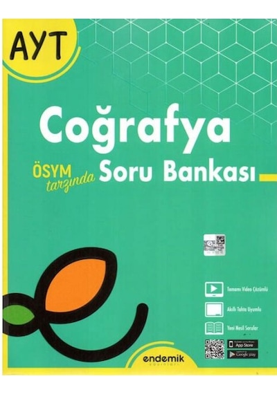 2022 AYT Coğrafya Soru Bankası- Endemik Yayınları