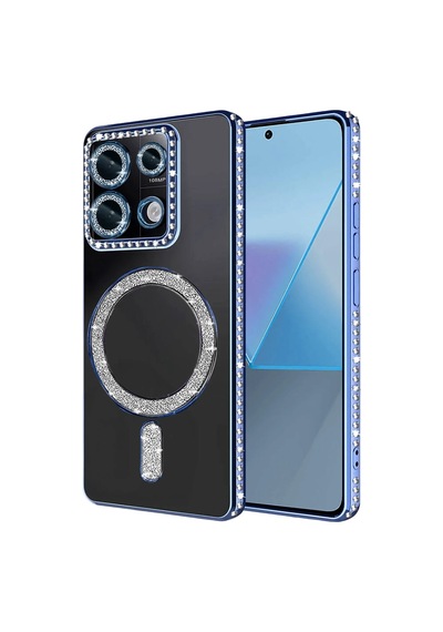 Xiaomi Redmi Note 13 Pro 4g Joke Simli Magneticsafe Kılıf - Mavi 0.2M-Çok Renkli