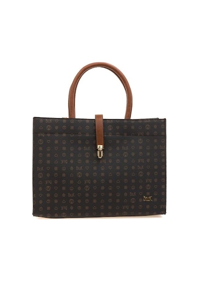 Bilik Deri Monogram Siyah/taba Kadın Omuz Çantası Sym 517-mn 001