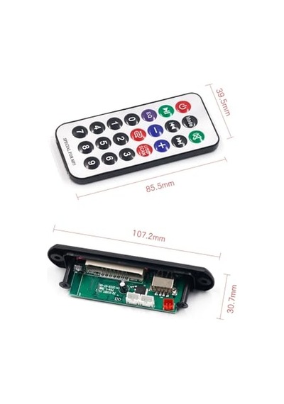 Class Araç Araba Oto Teyp Aux Usb Sd Bluetoothlu Mikrofonlu Çevirici Board Teyp Dönüştürücü 2023
