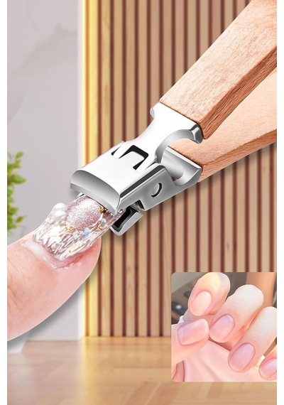 Anti Sıçrama Özel Sert Ahşap Saplı Tırnak Makası Ve Törpü Set Cin639-t