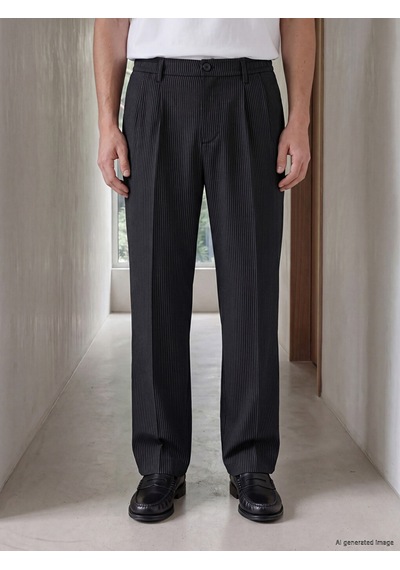 Lcw Vision Siyah Regular Fit Erkek Pileli Pantolon