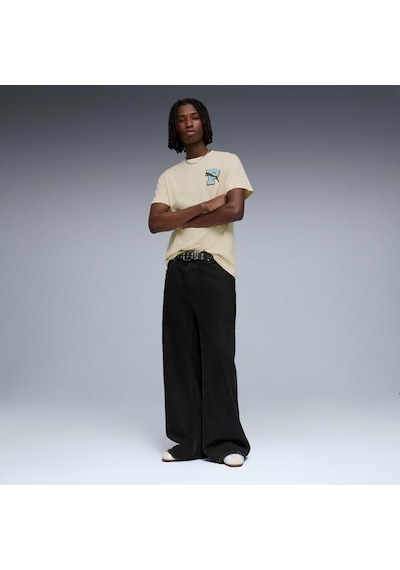 Puma Graphic Erkek Bej Tişört