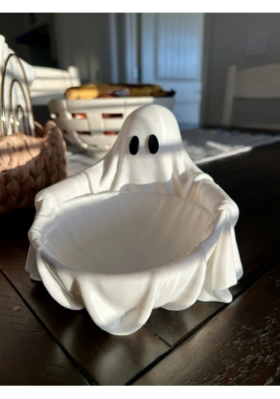 Halloween Cadılar Bayramı Dekoratif Hayalet Şekerlik Kase Dekor