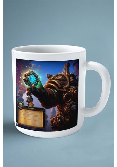 Hearthstone Oyun Baskılı Kupa Bardak Çift Taraflı Baskı Kişiye Özel Model 45 Çok Renkli