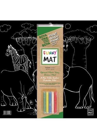 Funny Mat Black Yeryüzü (Tebeşirli)