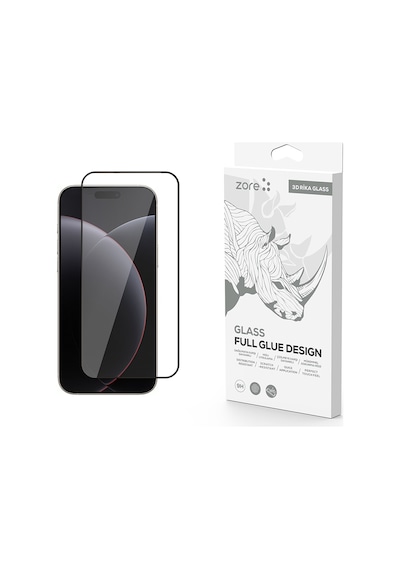 Apple Uyumlu iPhone 17 Pro Max Rika Premium Temperli Cam Ekran Koruyucu Şeffaf