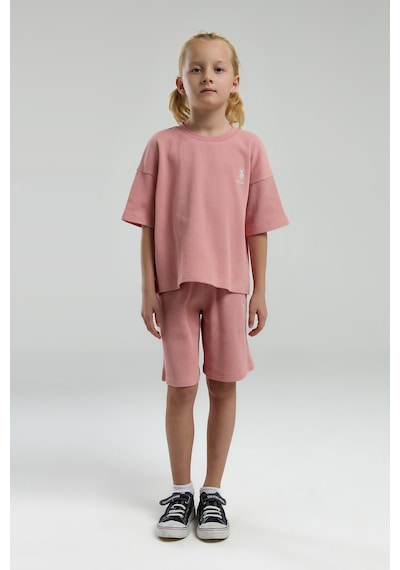 U.S. Polo Assn.  Kız Çocuk Pembe Bermuda Takım Pembe