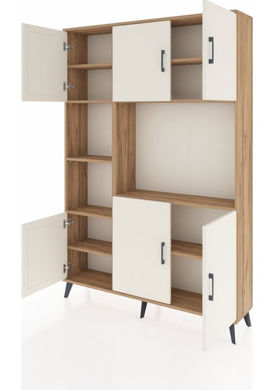 Arges Dolap 9 Raflı 6 Kapaklı 132x30x195 Çam-aytaşı/çam Çam Arges Dolap 9 Raflı 6 Kapaklı 132x30x195 Çam-aytaşı/çam Çam