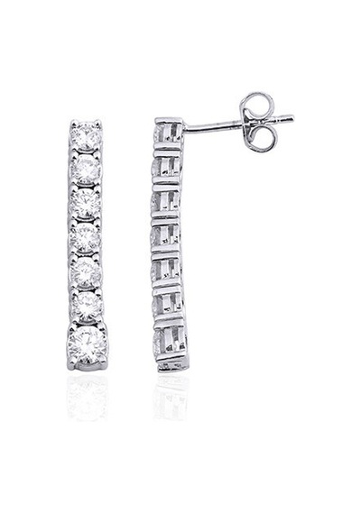 1.45 Karat Pırlanta Küpe - Hrd Sertifikalı