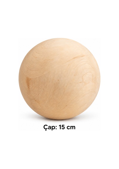 Ahşap Top - Küre 15 Cm Çap Belirtilmemiş