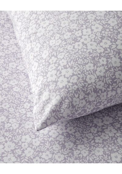 Blossira Kolay Ütülenir Tek Kişilik Çarşaflı Nevresim Takımı 160x220 Cm Lila