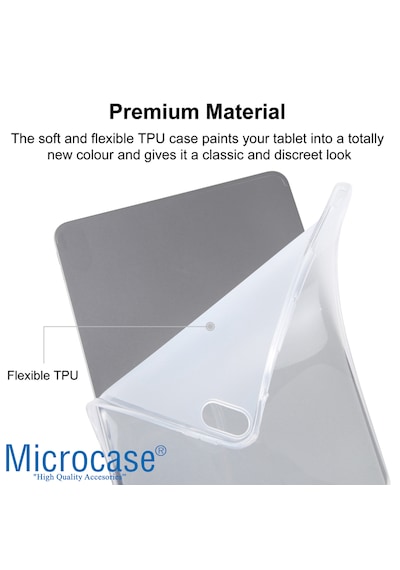 Microcase Oneplus Pad 4 13.2 İnch / Oppo Pad 5 Pro İle Uyumlu Tablet Tpu Silikon Kılıf - Al8103