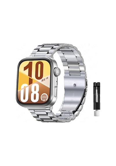 Huawei Watch Fit3 / Fit 4 / Fit 4 Pro Uyumlu Ayarlanabilir Paslanmaz Çelik Akıllı Saat Kordonu