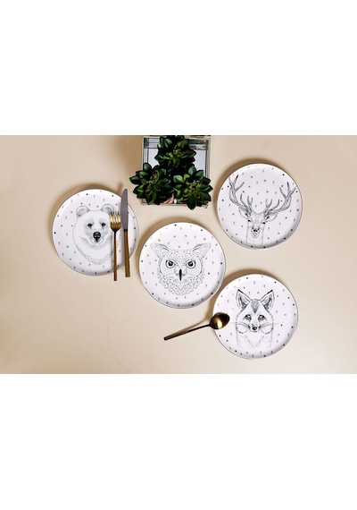 Porland Forest 4'lü Pasta Takımı 20 CM