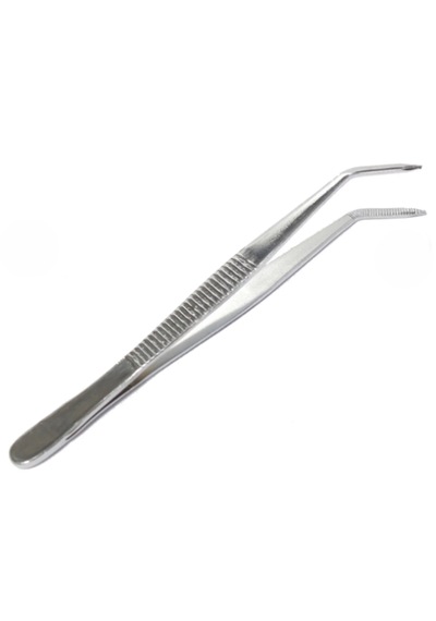 Penset Eğri Uçlu 13 Cm Nikel Kaplama