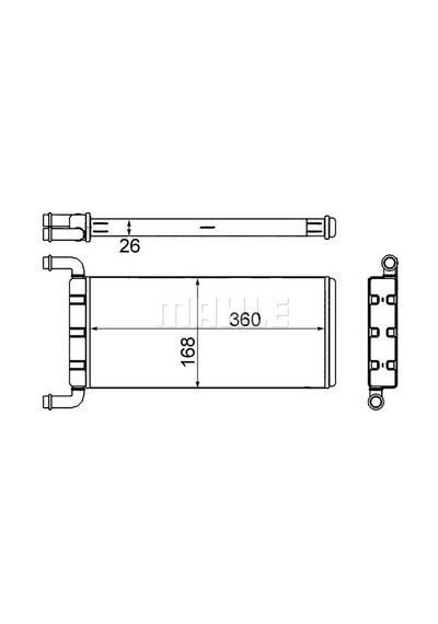Mahle Ah 241 000s Kalorıfer Radyatoru Crafter Sprınter 06