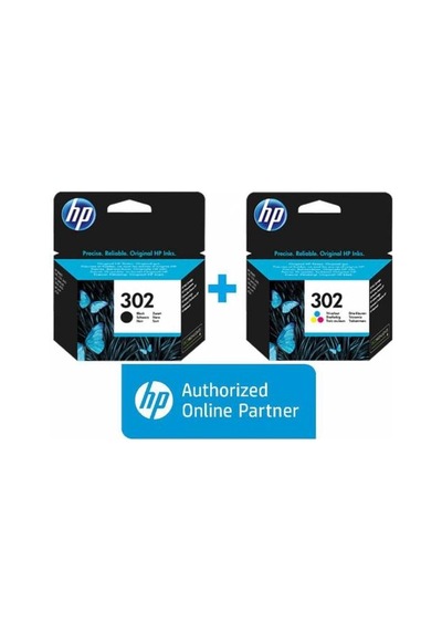 Hp 302 Renkli Siyah Kartuş Deskjet 1110/2130/3630/3830/4650/4520