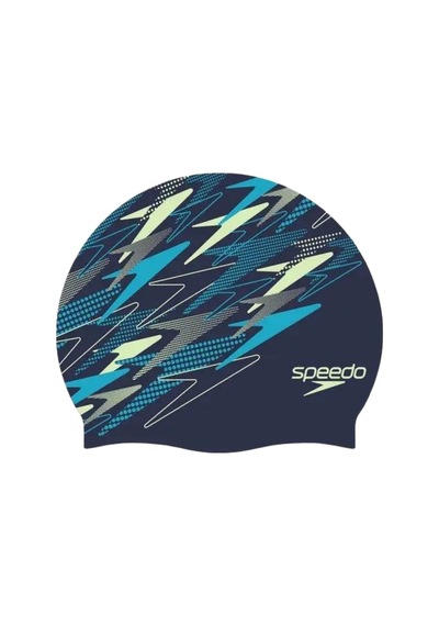 Speedo Speedo Speedo Prınted Sılc Cap Au Unısex Lacivert Yüzücü Bonesi 17215