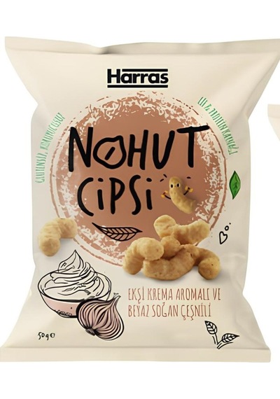 Nohut Cipsi Ekşi Krema Ve Beyaz Soğan Çeşnili 12 Adet X 50 Gr
